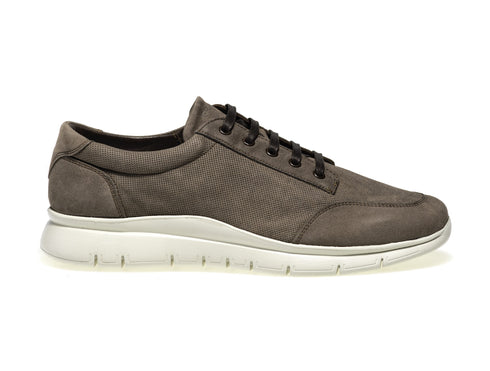 Frau men's low lace-up shoes in nabuk 