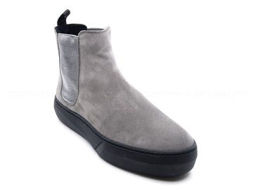 Frau stivaletti beatles con elastici donna grigio