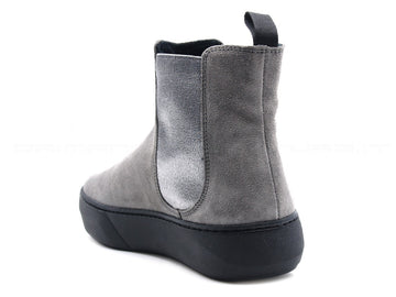 Frau stivaletti beatles con elastici donna grigio