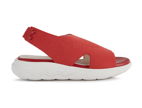 Geox sandali donna spherica Ec5 in tessuto rosso D25SVD-C7000