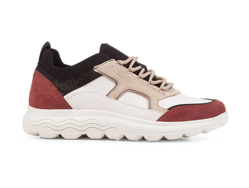 Geox scarpe spherica sneakers donna bianche D26NUC