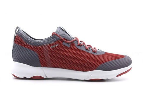Geox uomo nebula sneakers mesh uomo rosso