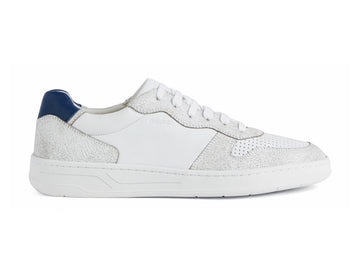 Geox uomo sneakers Magnete in pelle bianco avio U25DXA-C1260