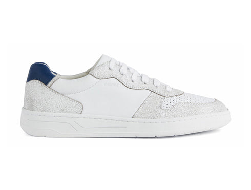 Geox uomo sneakers Magnete in pelle bianco avio U25DXA-C1260