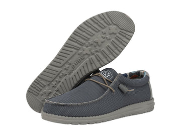 Hey Dude Wally Sox Men's Triple Needle Blue Shadow