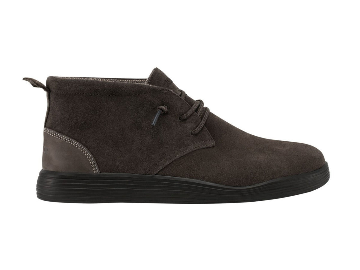 Dude Scarpe Scarpe Hey Dude Uomo In Suede Blu Mocassini Comfort