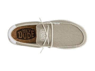 Hey Dude Mens Shoes Wally Braided Off White