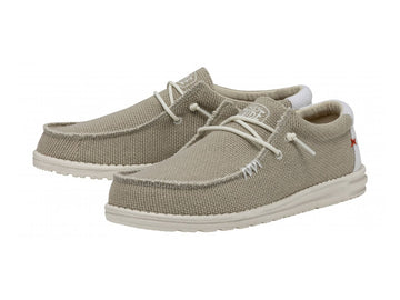 Hey Dude Mens Shoes Wally Braided Off White