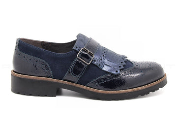 Igi & co scarpe con fibbia e frangia donna blu