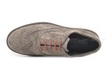 Igi & co stringate camoscio uomo grigio