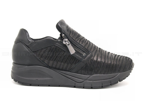 Igi&co scarpe 2 zip con memory foam donna nero