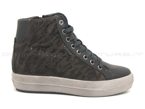 Igi&co sneakers alte zeppa interna donna grigio
