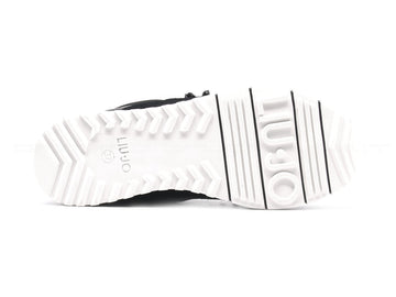 Liu jo slip-on lurex con fiori applicati donna nero