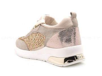 Liu jo sneakers gioiello candice rose donna beige