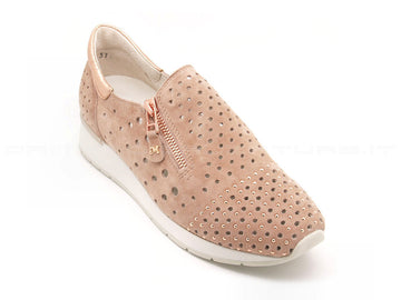 Melluso scarpe con zip walk techno donna rosa