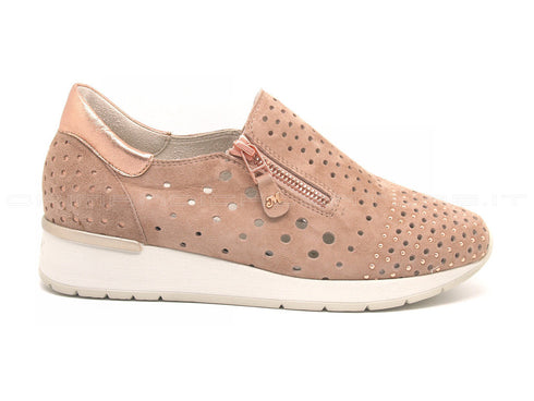 Melluso scarpe con zip walk techno donna rosa