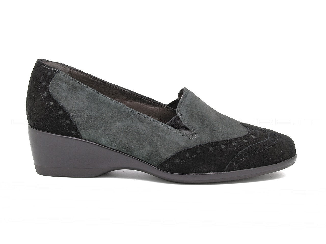 Melluso Lady scarpe accollate camoscio zeppa Grimandi calzature shop
