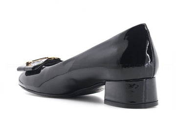 Melluso ballerina con fibbia donna nero