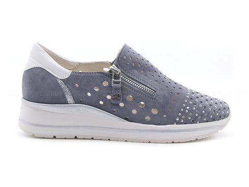 Melluso walk techno slip-on estive donna grigio