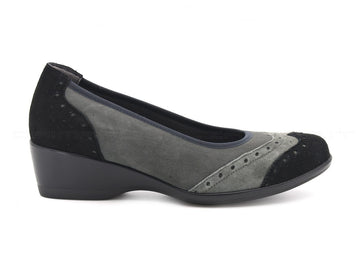 Melluso scarpe comode con zeppa donna grigio