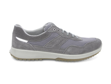 Melluso uomo scarpe basse in camoscio/tessuto grigio U15465B-211293