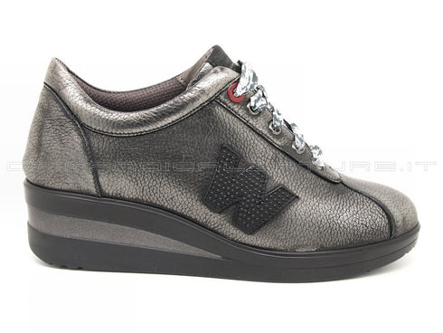 Melluso walk stringate antracite donna grigio