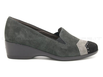 Melluso scarpe accollate zeppa donna grigio