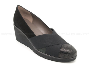Melluso scarpe zeppa donna nero