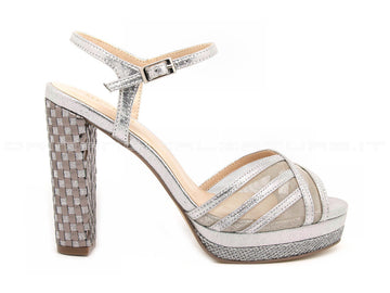 Menbur sandali eleganti argento donna argento