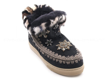 Mou sneakers mini eskimo star patch donna nero