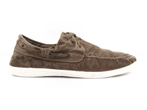 Natural world eco scarpe barca uomo marrone