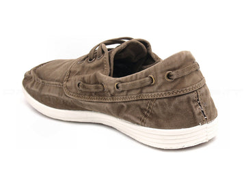 Natural world eco scarpe barca uomo marrone