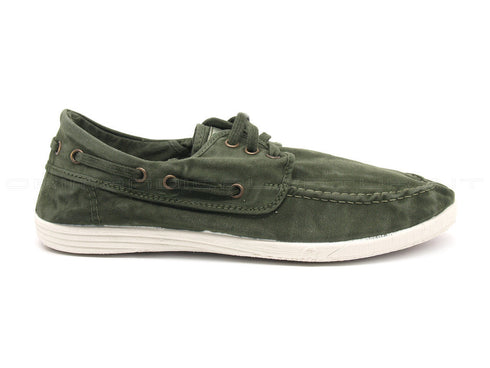 Natural world eco scarpe kaki uomo kaki