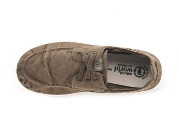 Natural world eco scarpe barca estive uomo marrone