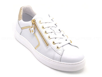 Nero giardini stringate con zip donna bianco