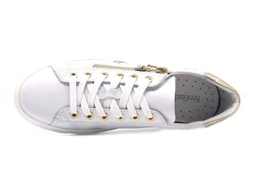 Nero giardini stringate con zip donna bianco