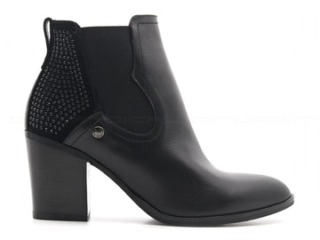 Nero giardini tronchetti stile texano donna nero