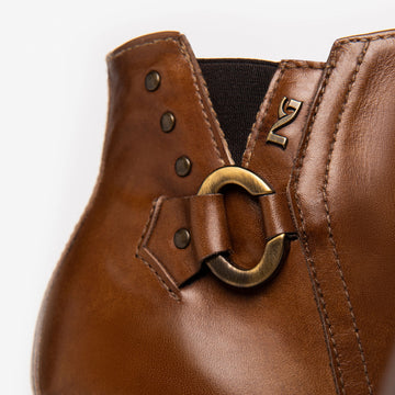 NeroGiardini women's leather high heel ankle boots