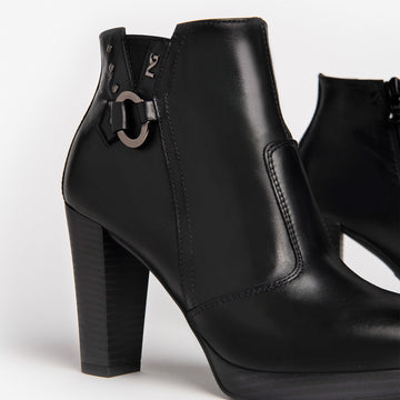 NeroGiardini women's leather high heel ankle boots