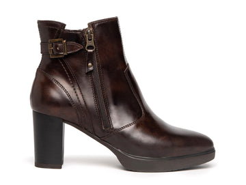 NeroGiardini tronchetto classico donna pelle moro I205025D-300 marrone