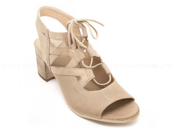 Nero giardini sandalo con stringa donna beige