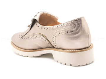 Nero giardini scarpe con frangia donna bronzo