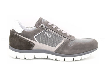 Nerogiardini sneakers uomo con zip uomo grigio