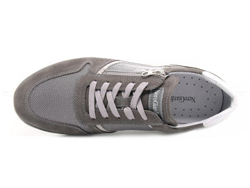 Nerogiardini sneakers uomo con zip uomo grigio