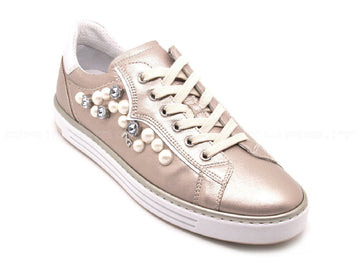 Nero giardini sneakers con perle donna rosa