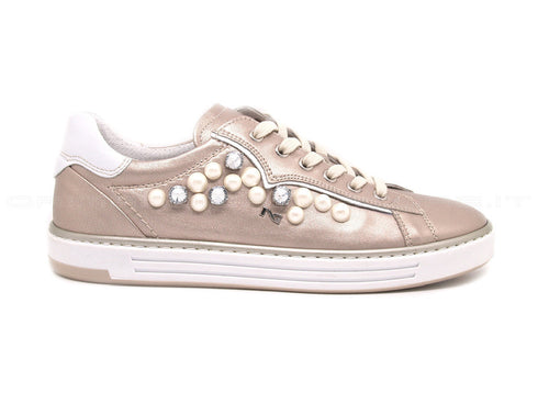 Nero giardini sneakers con perle donna rosa