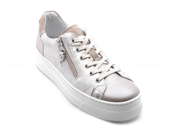 Nero giardini sneakers pelle donna beige