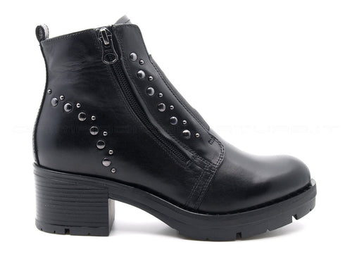 Nero giardini stivaletto donna 2 zip donna nero