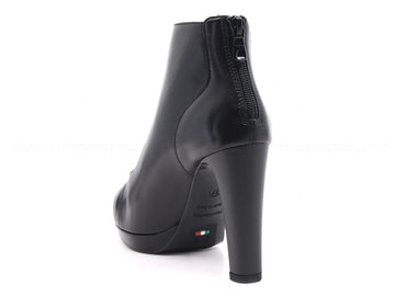 Nero giardini tronchetti stringati + zip donna nero