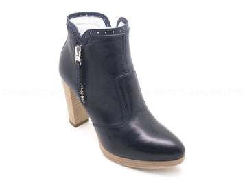 Nero giardini tronchetto chiusura zip donna blu